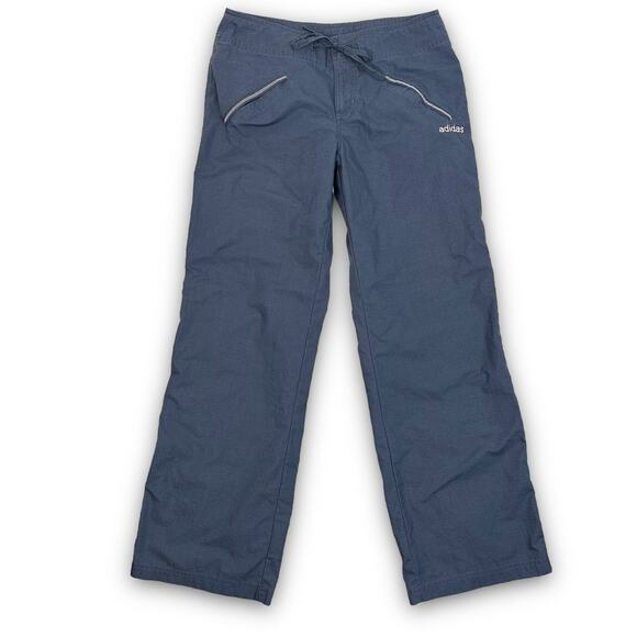 Adidas Womens Scrub Bottoms Pants Straight Leg Pockets Blue Gray Size Small - Picture 1 of 5